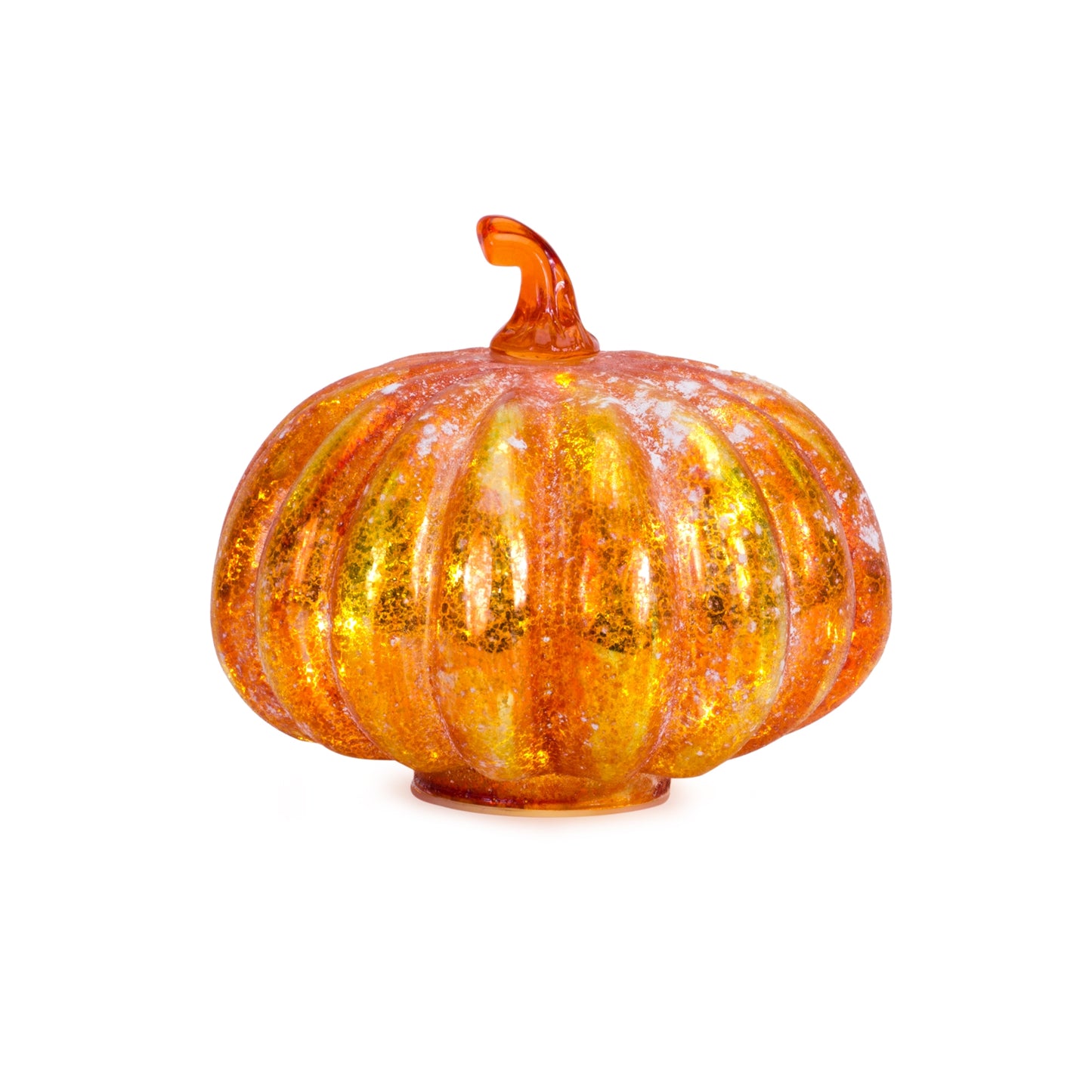 LED Lighted Mercury Glass Pumpkin Décor (Set of 4)