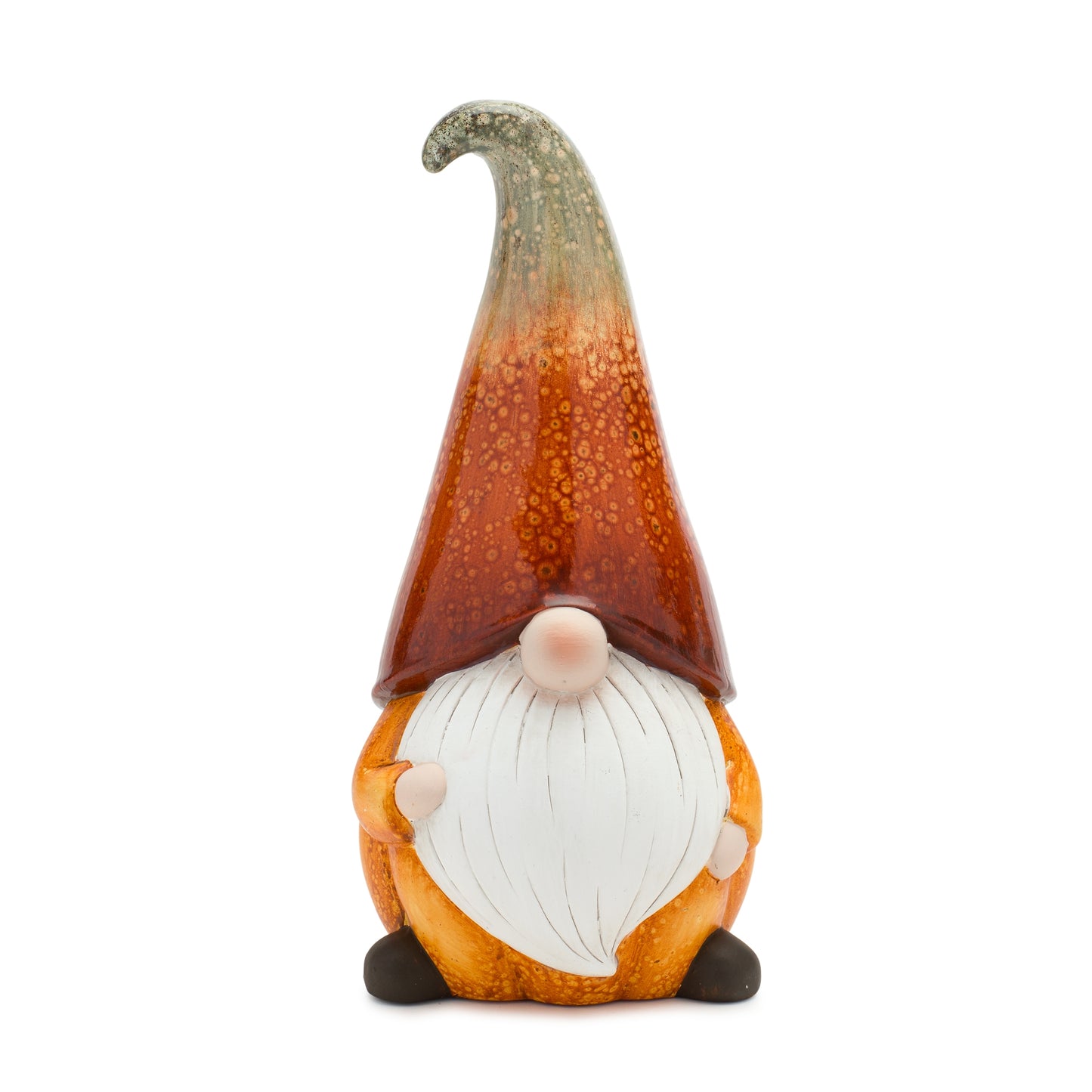 Terra Cotta Pumpkin Gnome with Ombre Hat (Set of 2)