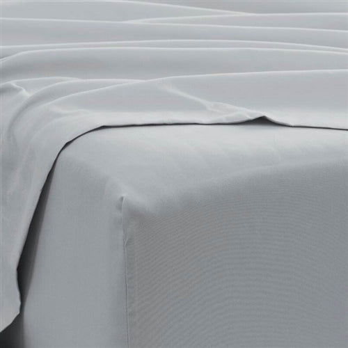 Twin Size 4 Piece Grey Wrinkle Resistant Microfiber Polyester Sheet Set