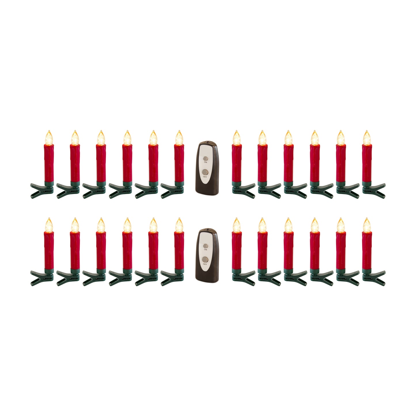 LED Clip on Taper Candle with Remote (Set of 24)