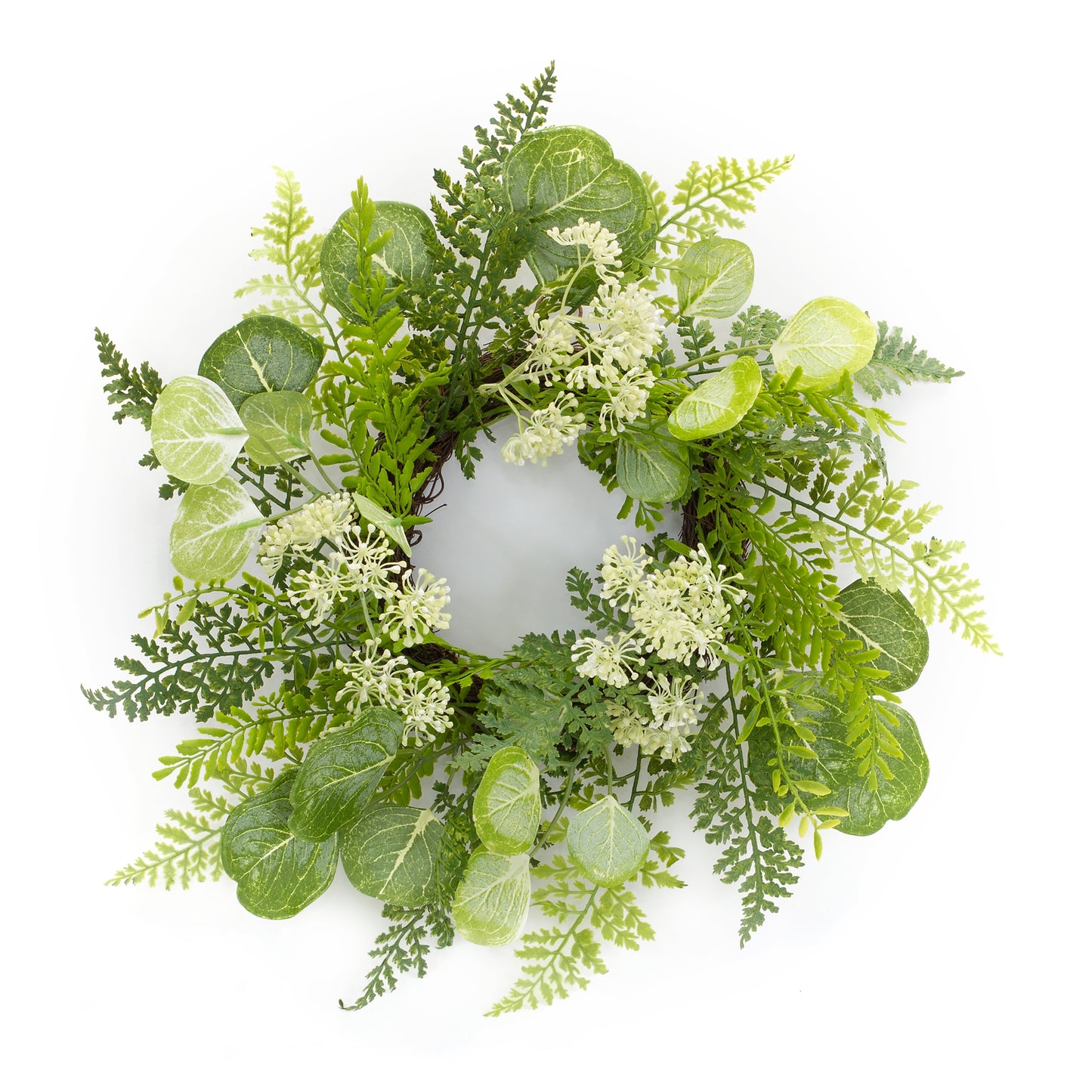 Queen Anne and Foliage Wreath 18"D