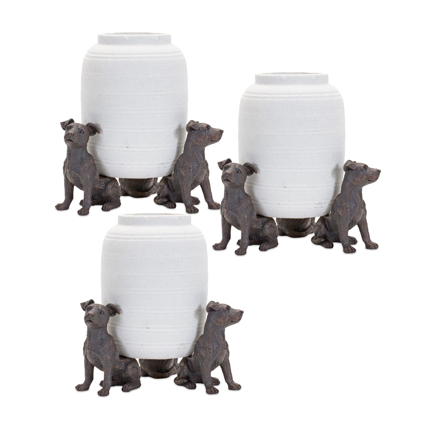 Mini Sitting Dog Pot Hanger (Set of 6)