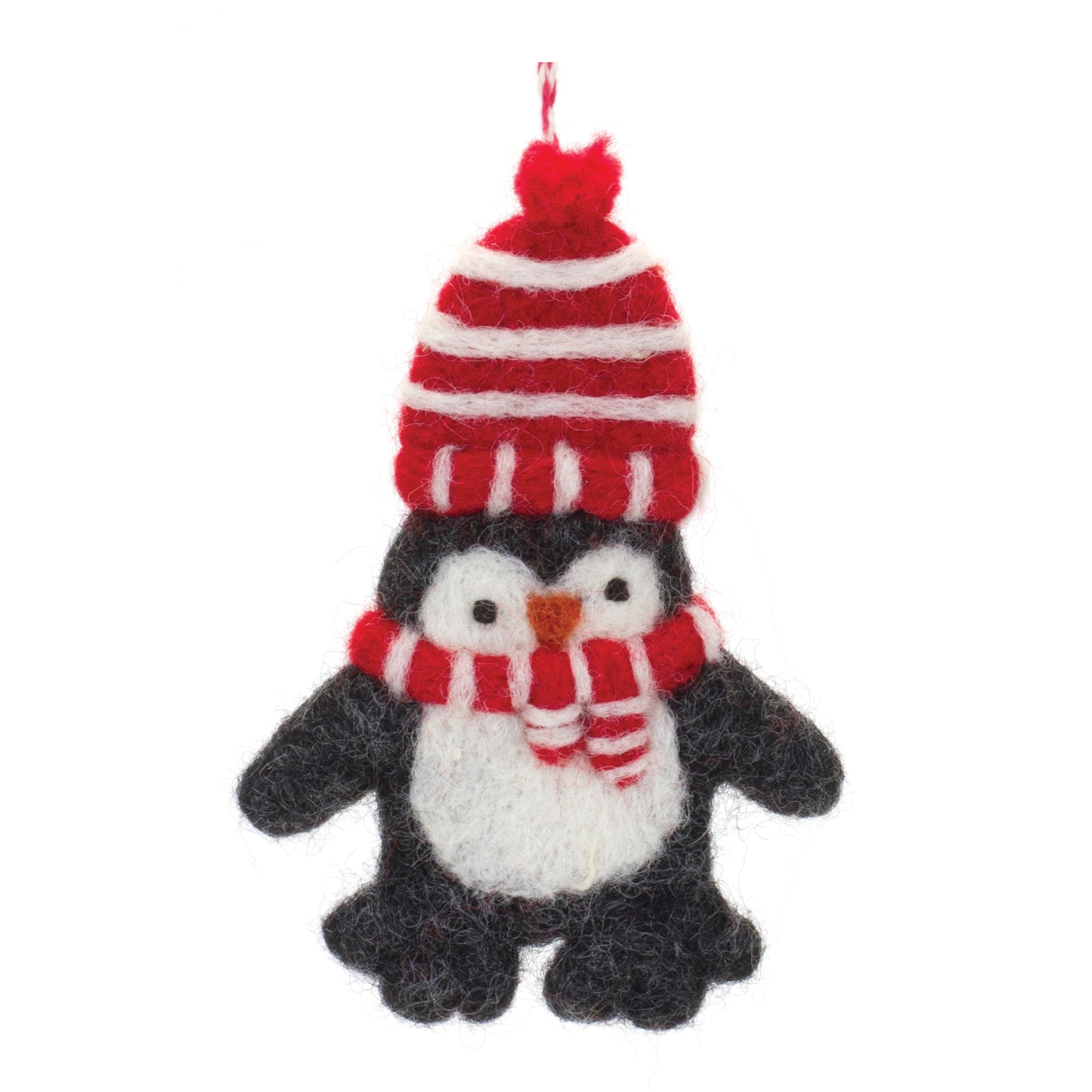 Felt Wool Penguin Ornament (Set of 6)