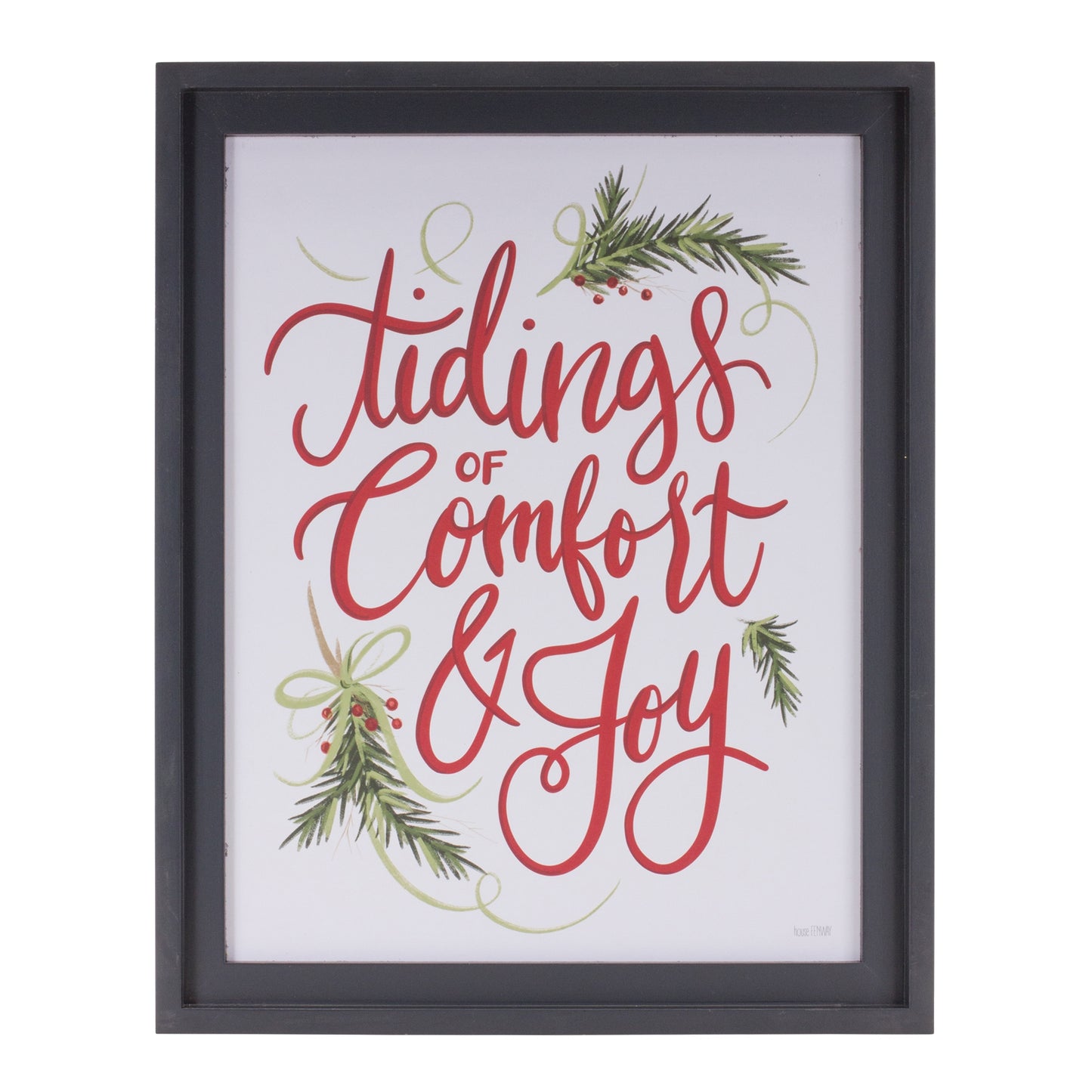 Framed Holiday Sentiment Sign (Set of 2)