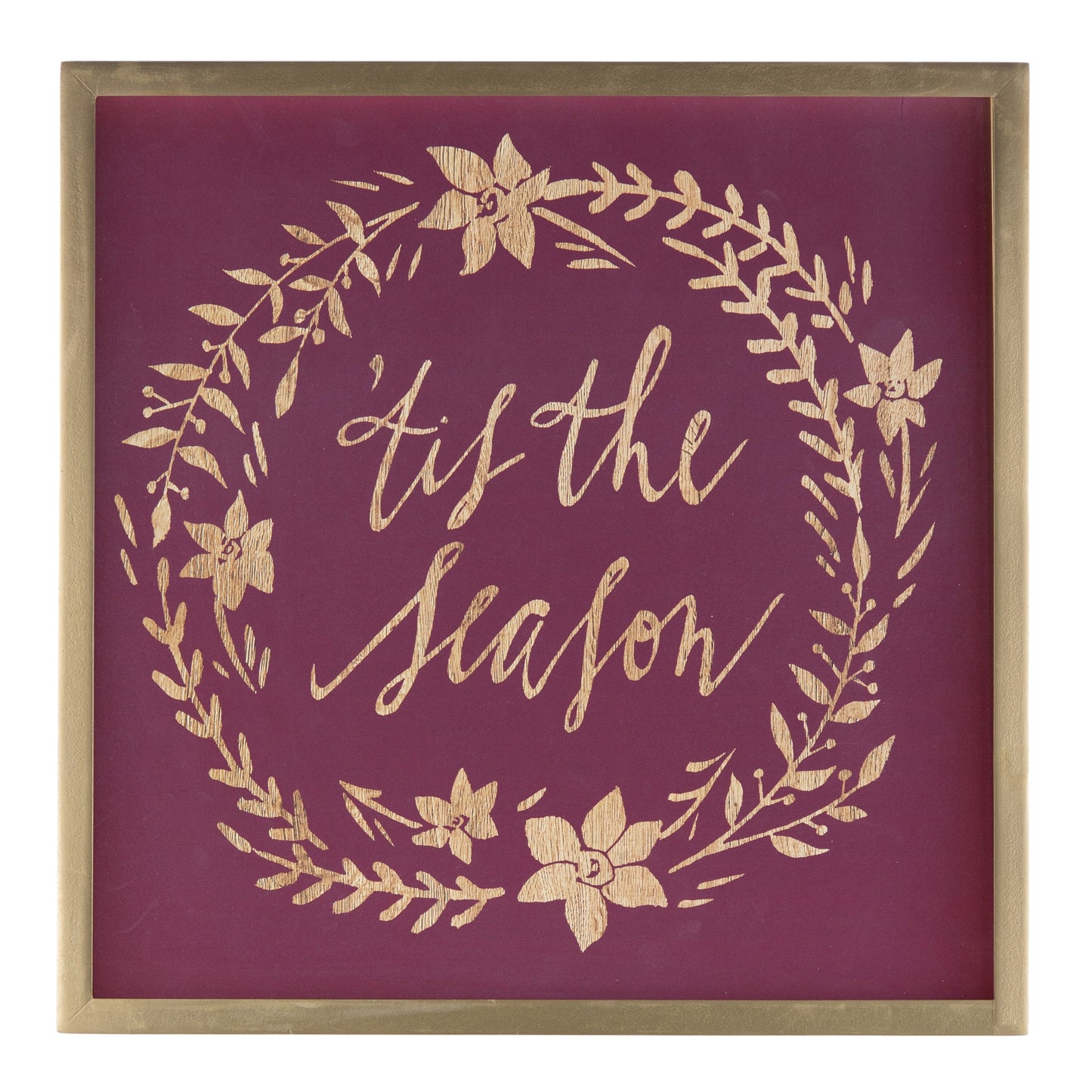 Framed Holiday Sentiment Sign (Set of 2)