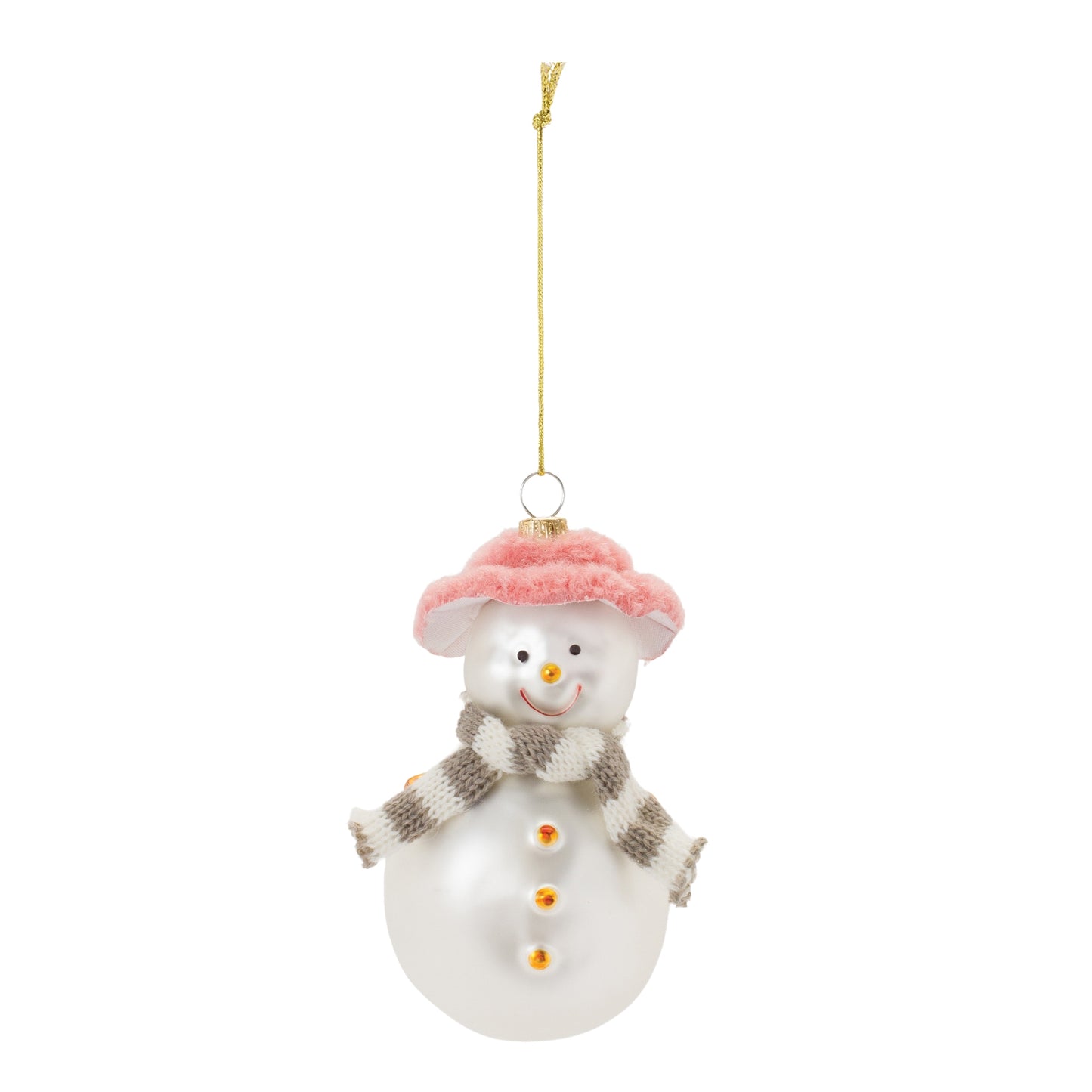 Glass Snowman Ornament (Set of 6)