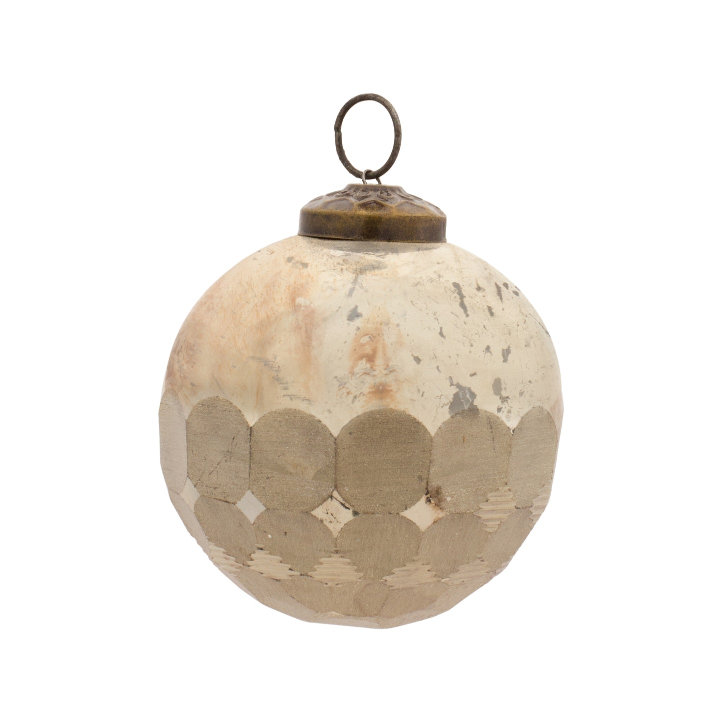 Distressed Glass Ball Ornament (Set of 12)