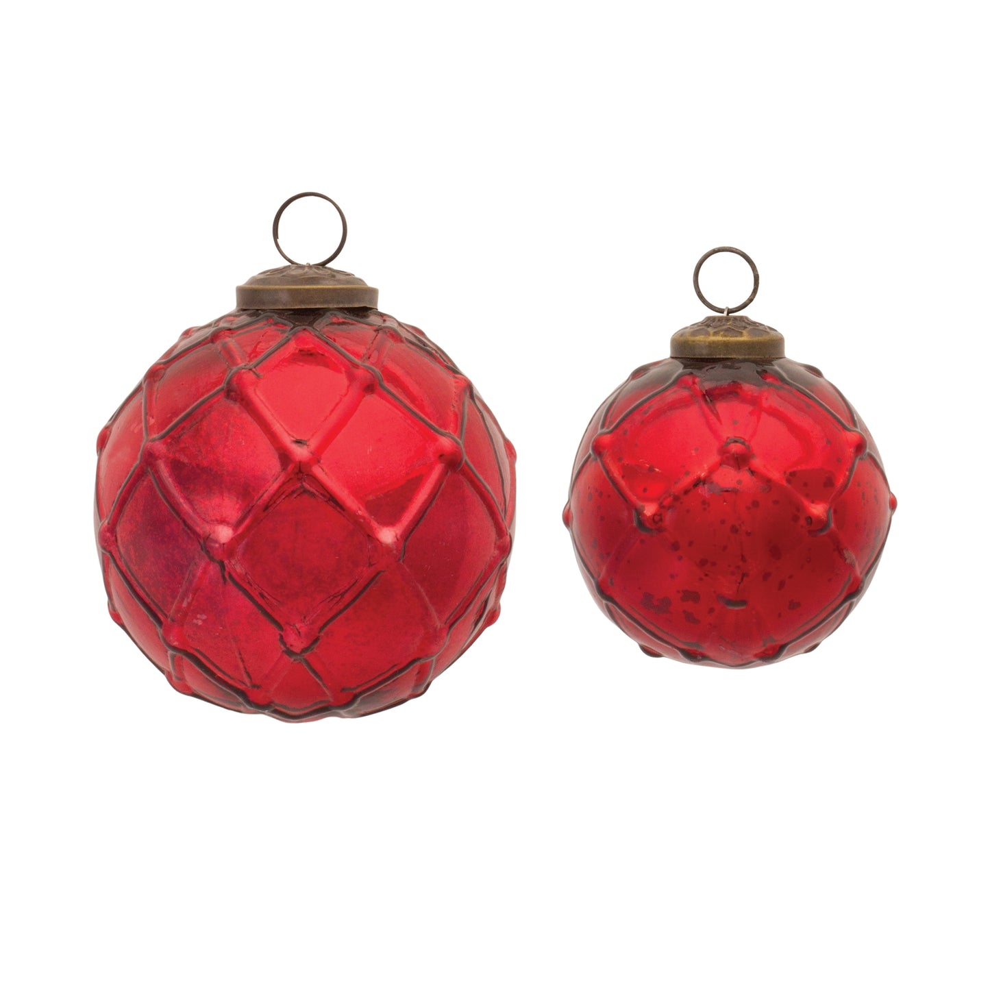 Mercury Glass Ball Ornament (Set of 6)