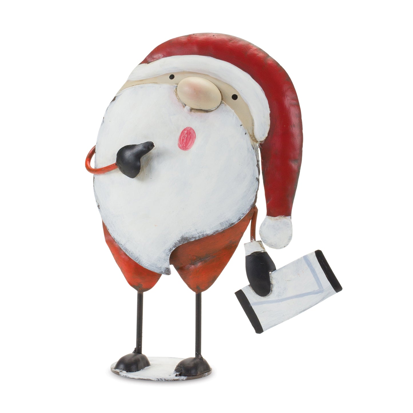 Metal Singing Santa (Set of 2)