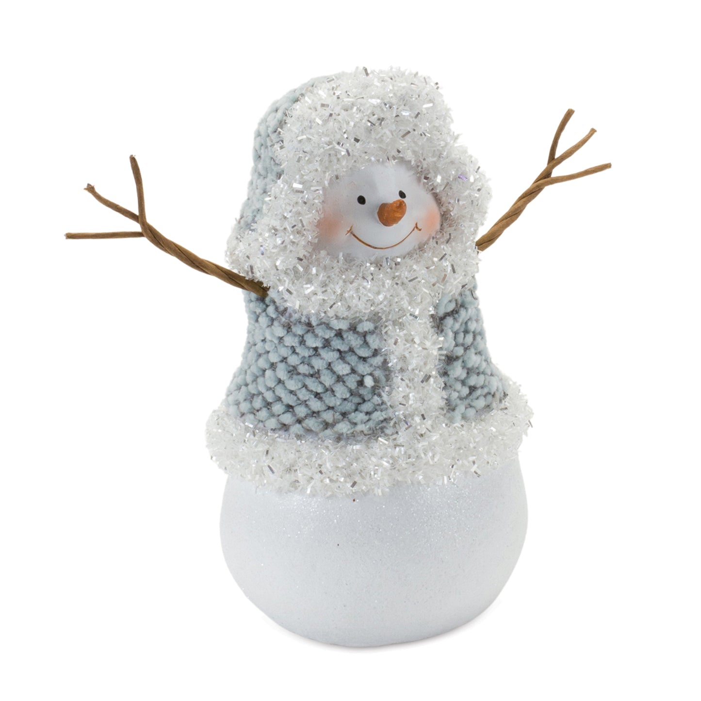 Snowman with Sweater Figurine (Set of 2)
