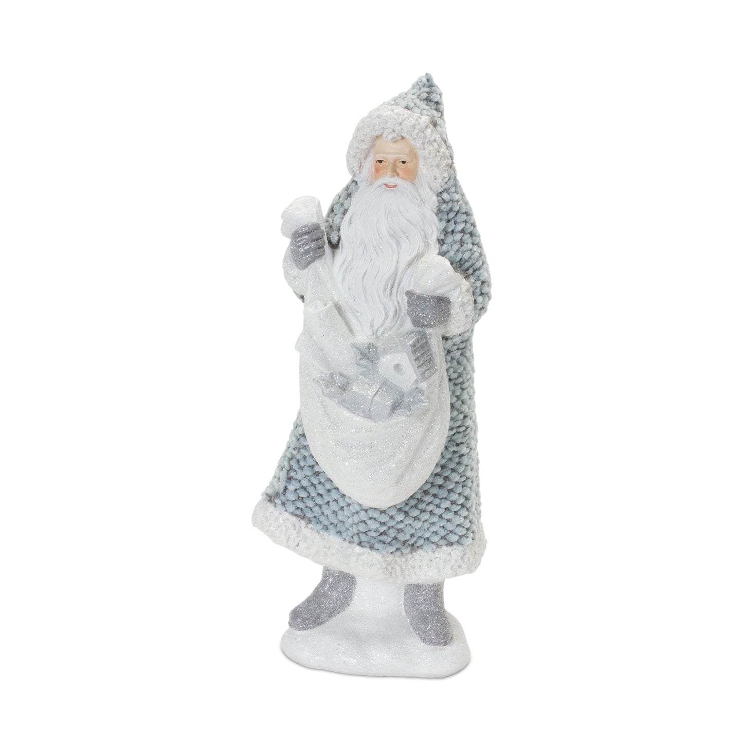 Santa with Sweater Coat Figurine (Set of 2)