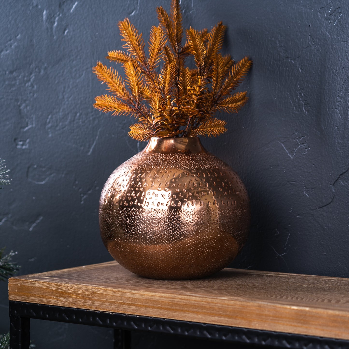 Copper Metal Vase (Set of 2)