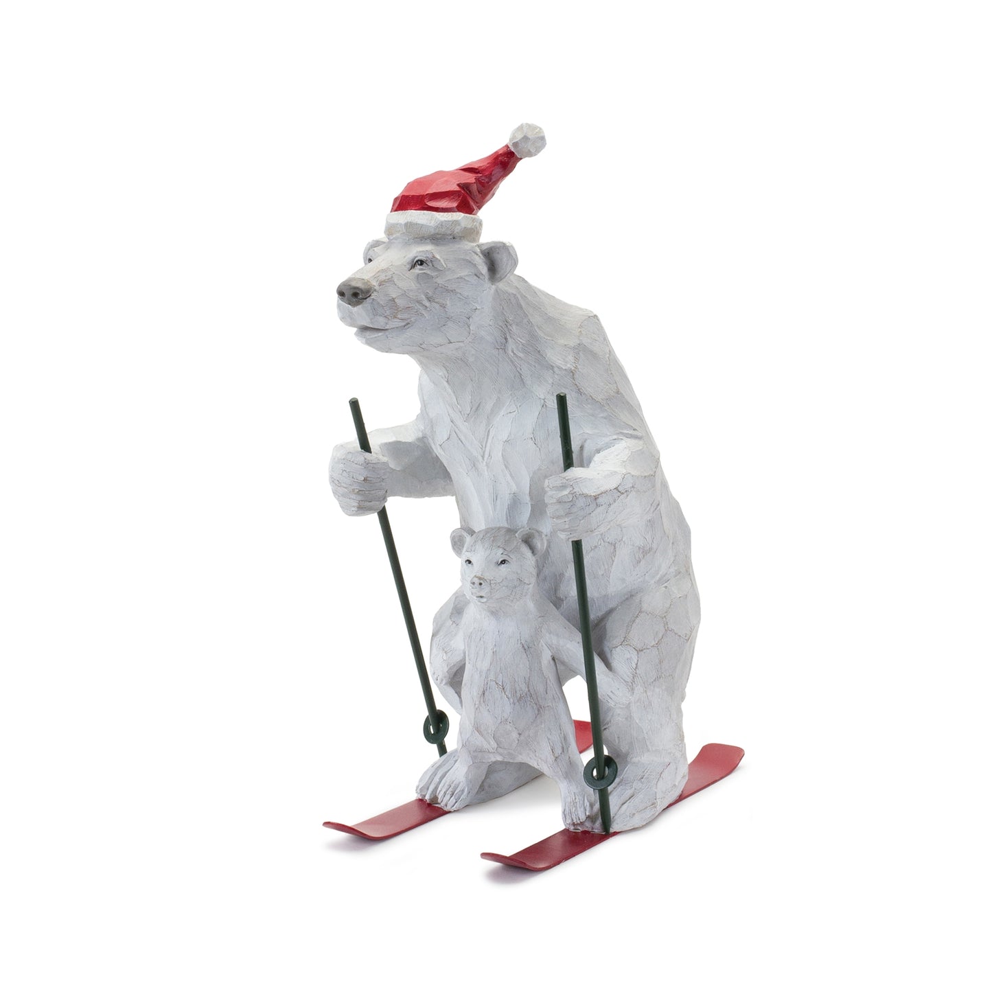 Polar Bear on Skis Figurine (Set of 2)