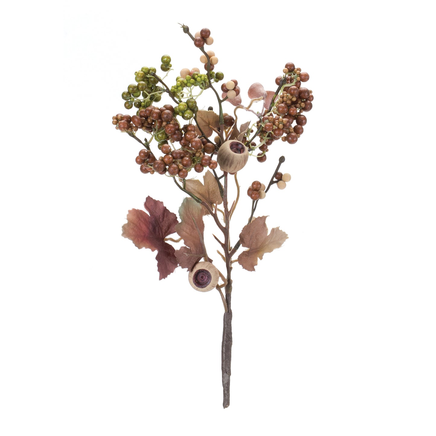Harvest Leaf and Berry Pod Spray (Set of 12)
