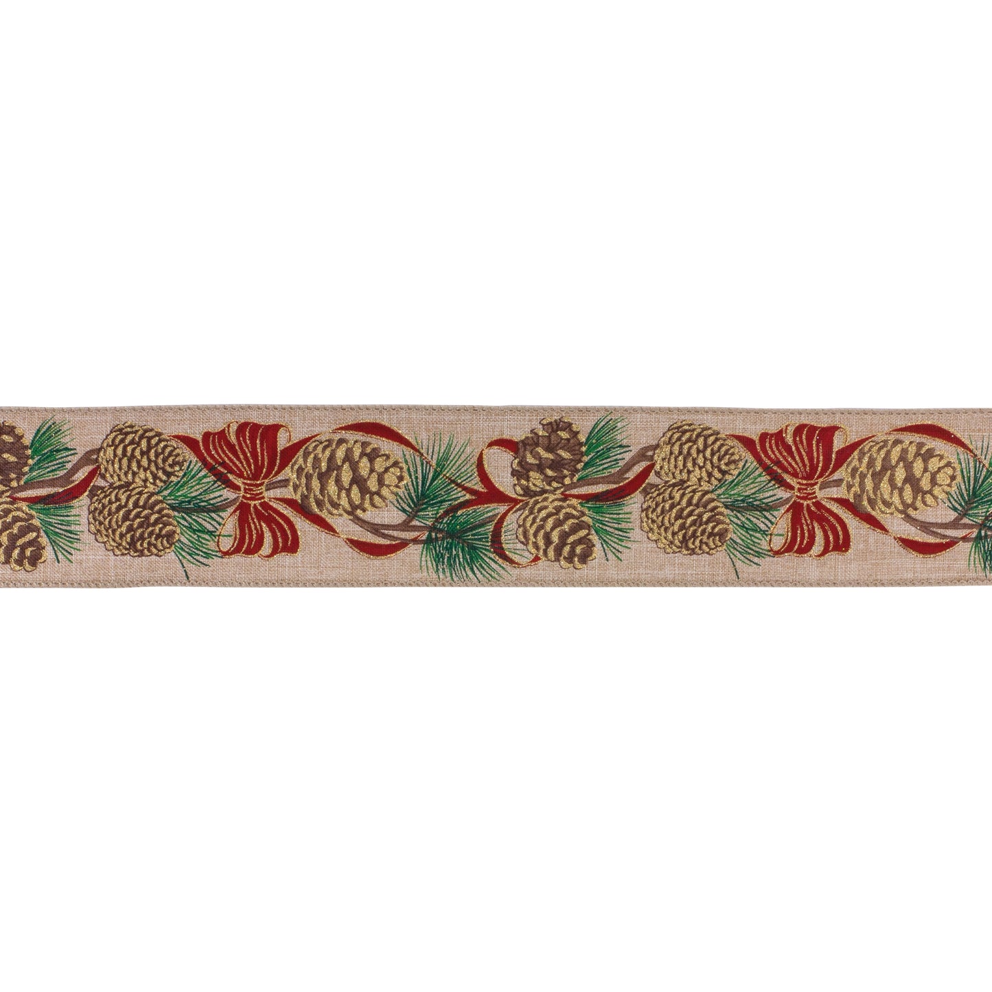 Wired Polyester Ribbon 2.5" x 10 yds. (Set of 2)