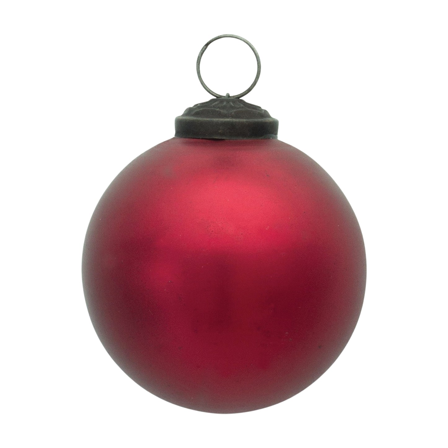 Frosted Glass Ball Ornament (Set of 12)