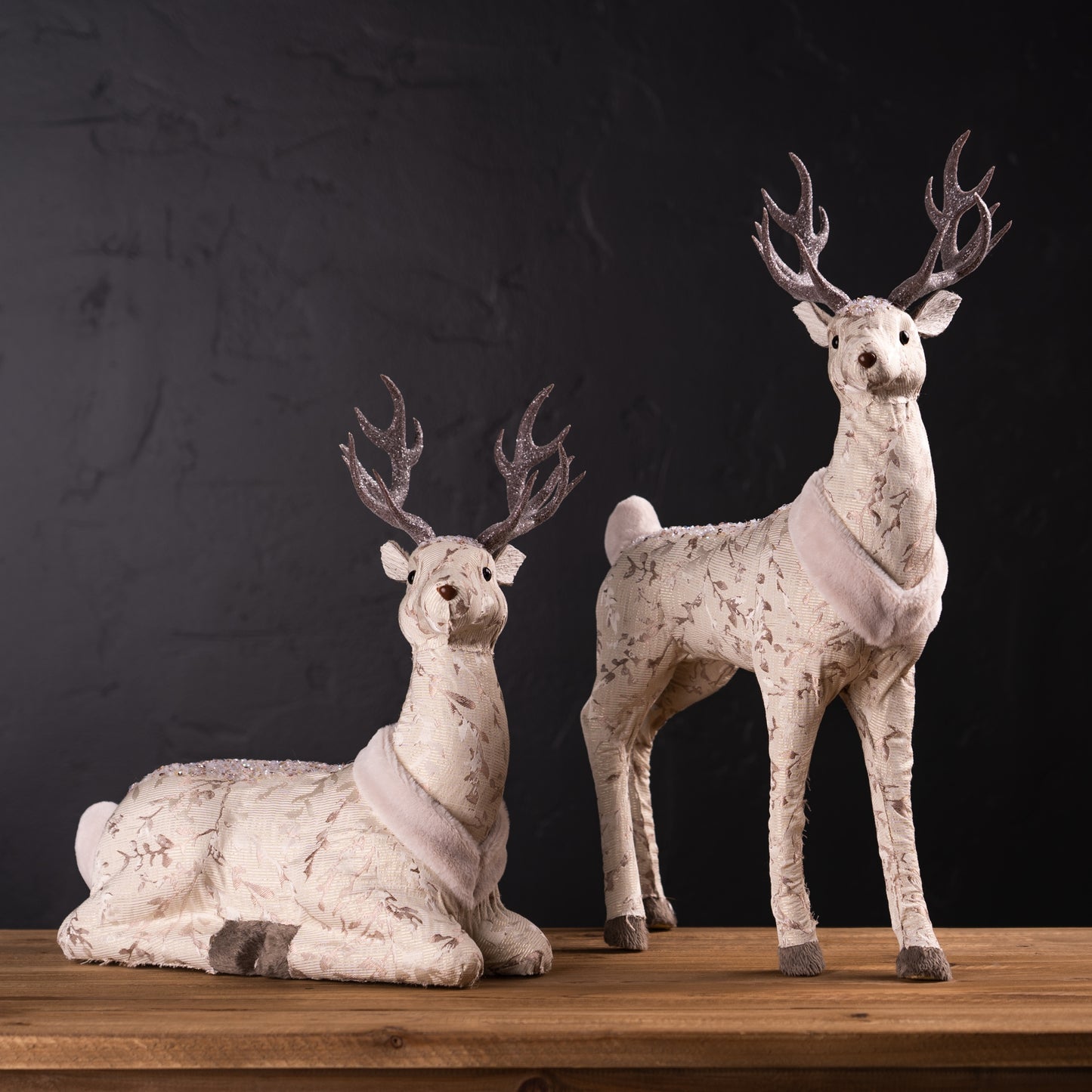 Plush Holiday Deer Décor (Set of 2)