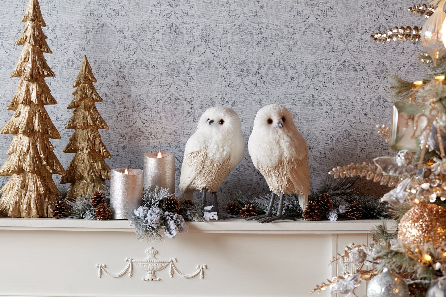 Winter Owl Décor (Set of 2)