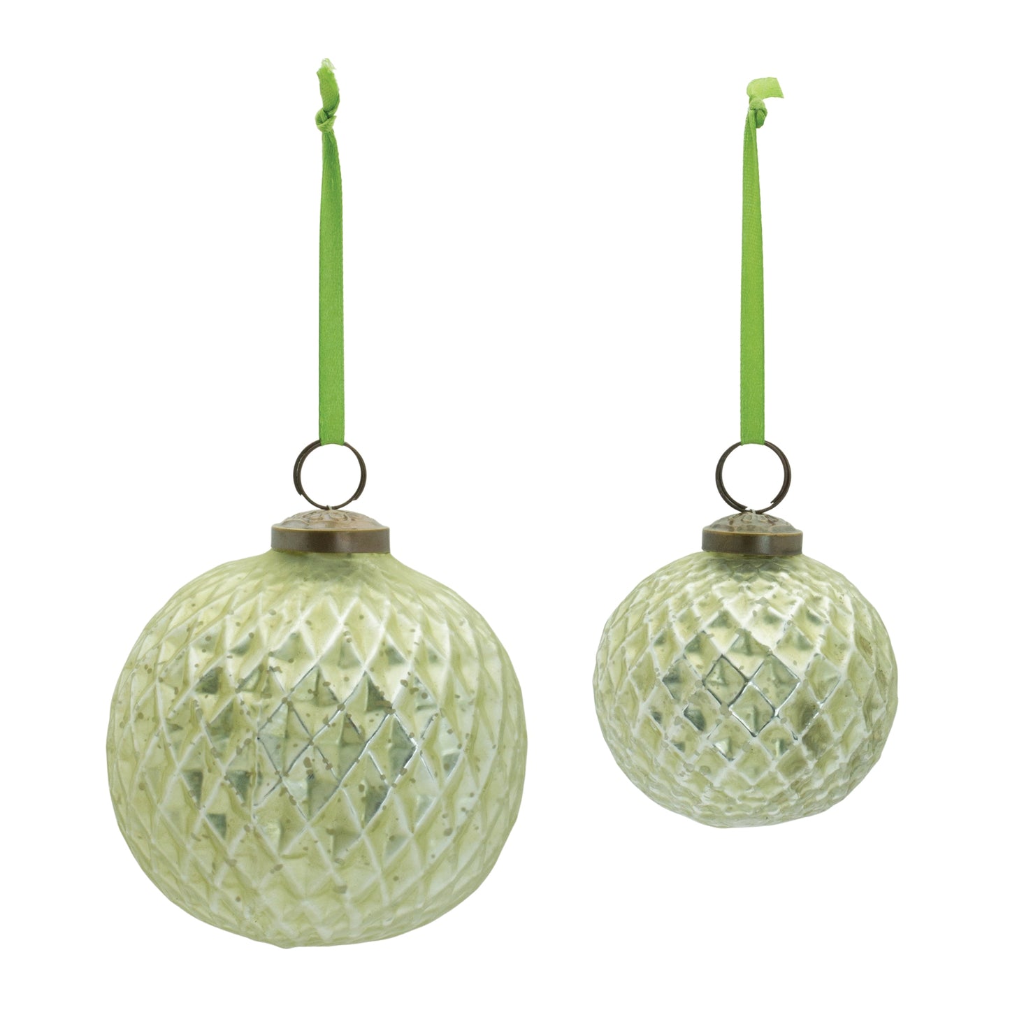 Textured Glass Ball Ornament (Set of 6)