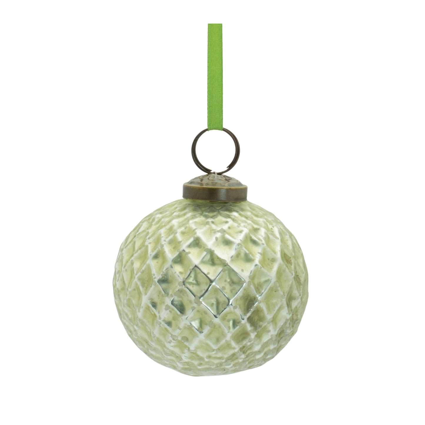 Textured Glass Ball Ornament (Set of 6)