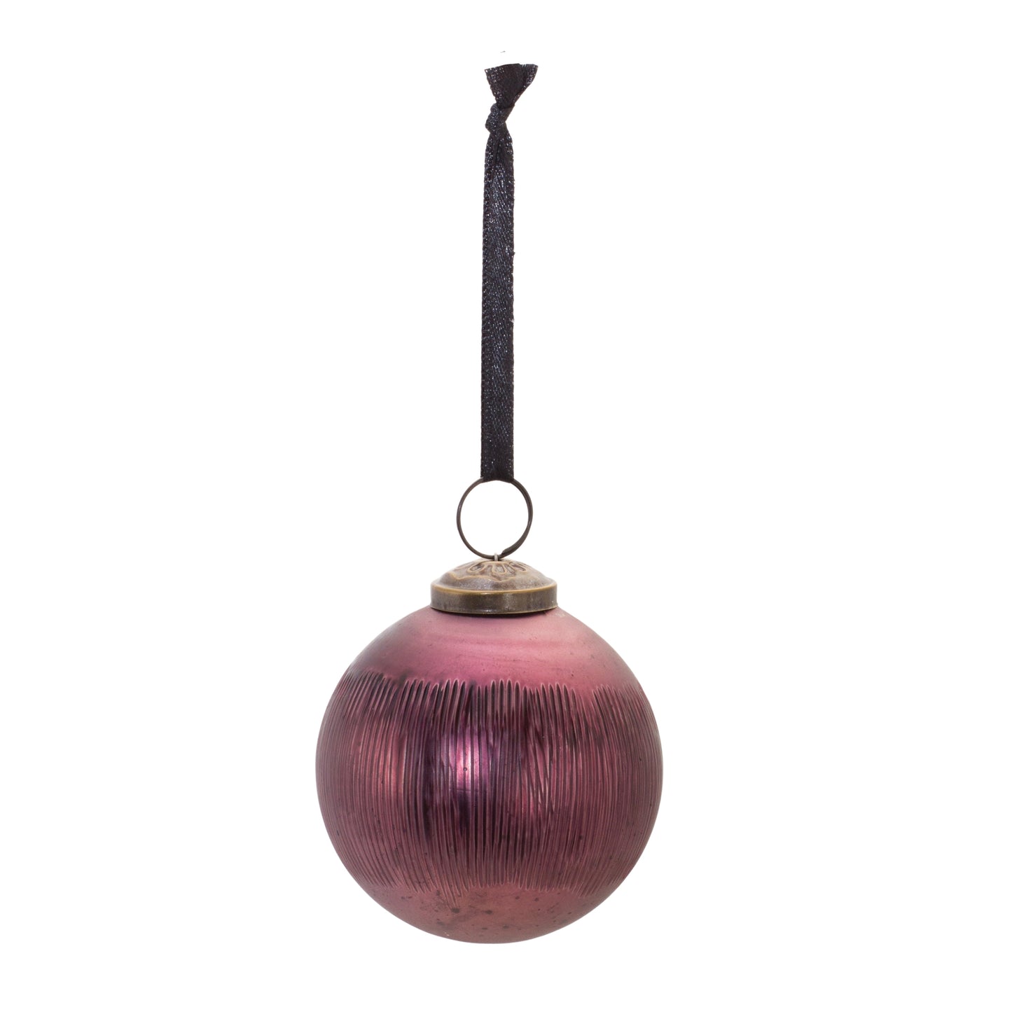 Etched Mecury Glass Ball Ornament (Set of 6)