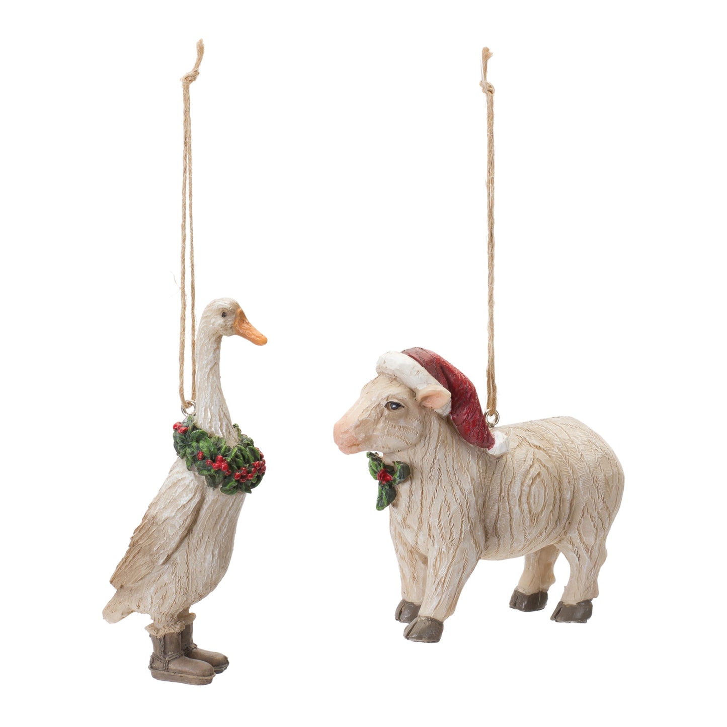 Holiday Farm Animal Ornament (Set of 12)