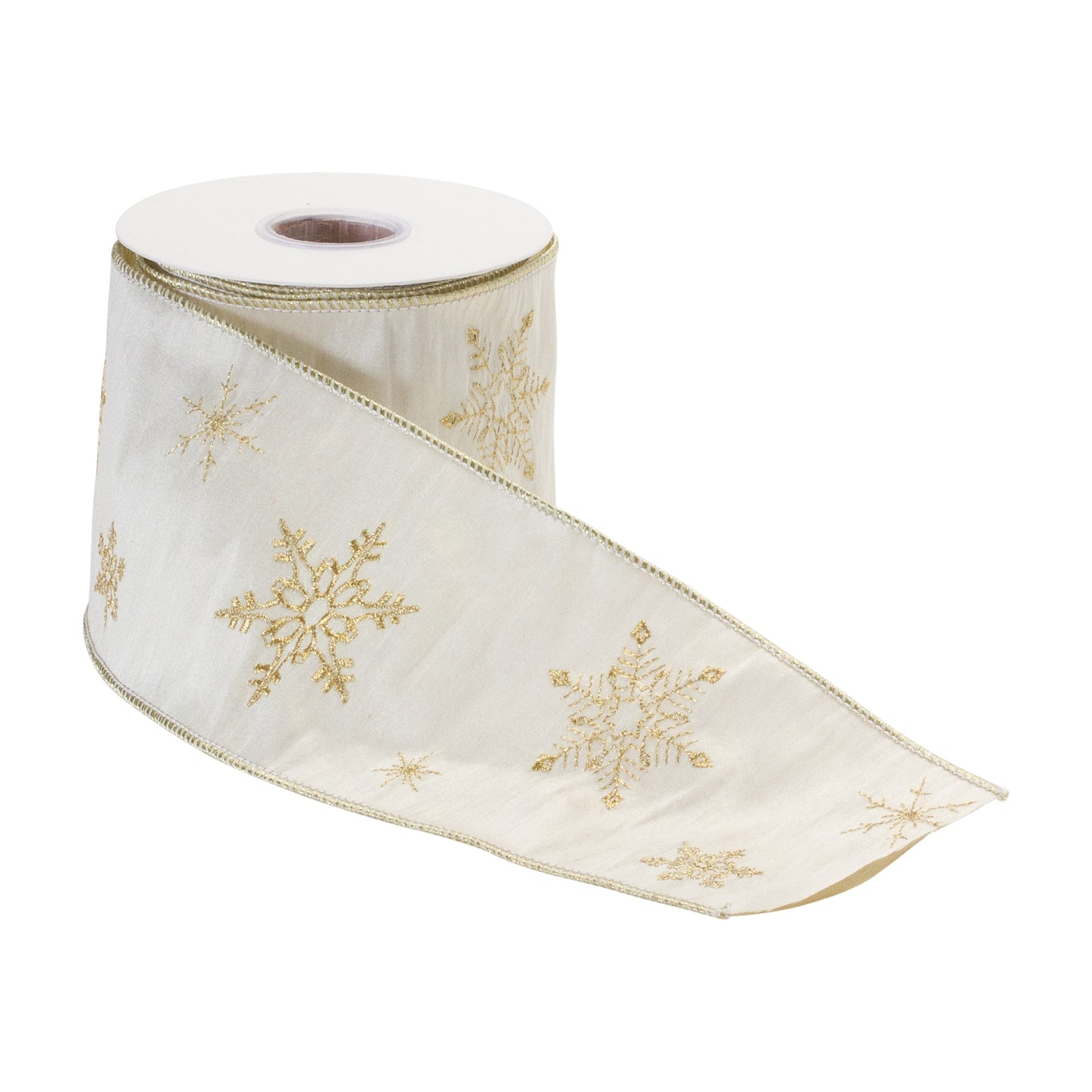 Wired Polyester Ribbon 4" x 5 yds. (Set of 2)