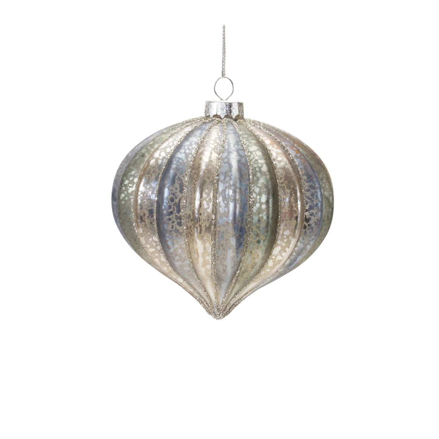 Glittered Glass Ornament (Set of 6)