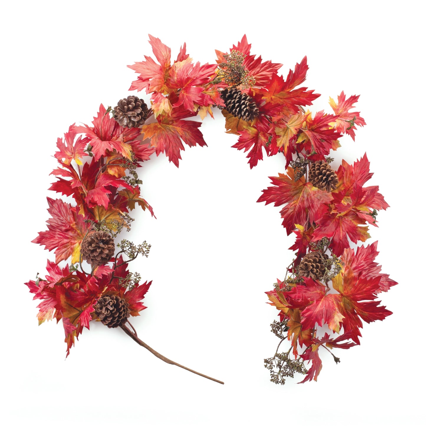 Maple Leaf Pinecone Garland (Set of 2)