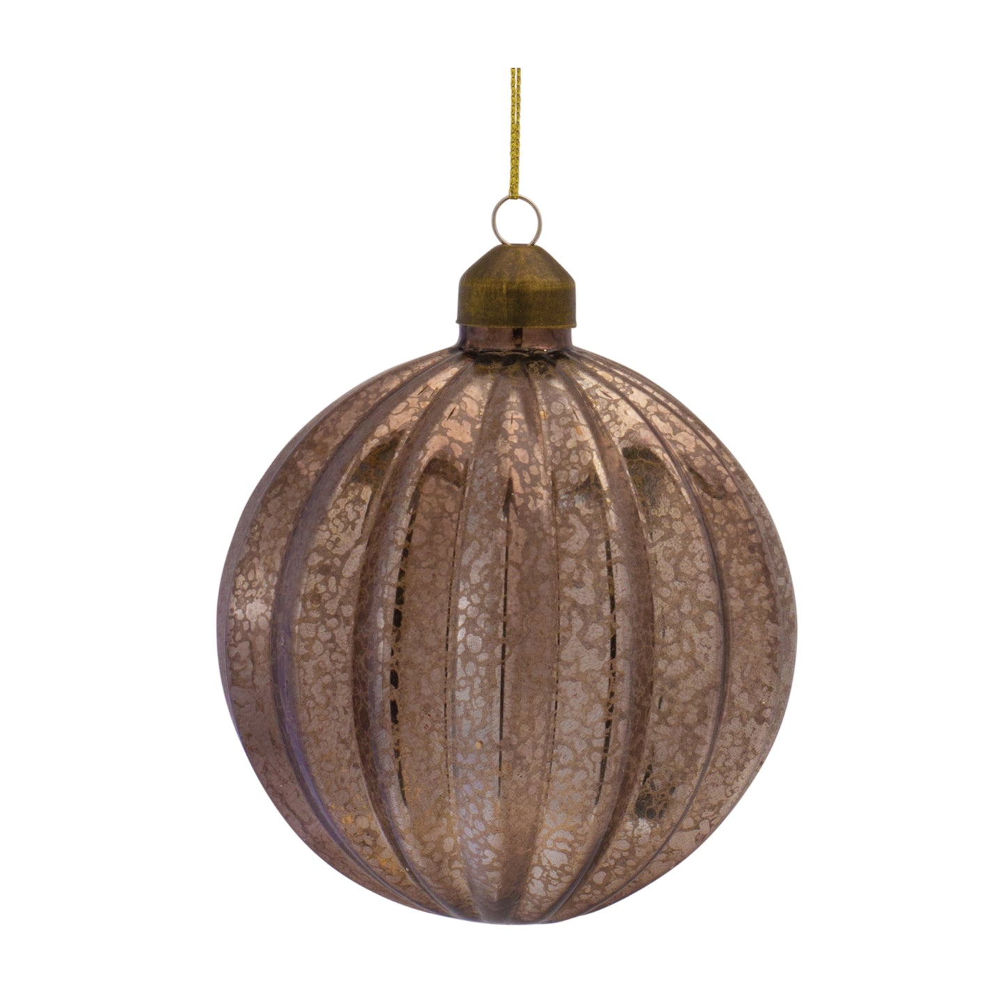 Ribbed Mercury Glass Ornament (Set of 6)