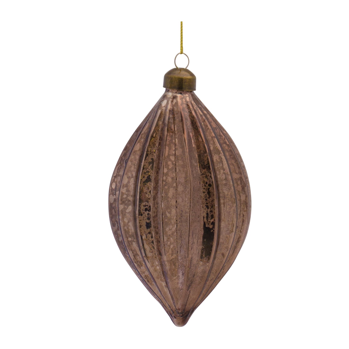 Ribbed Mercury Glass Ornament (Set of 6)
