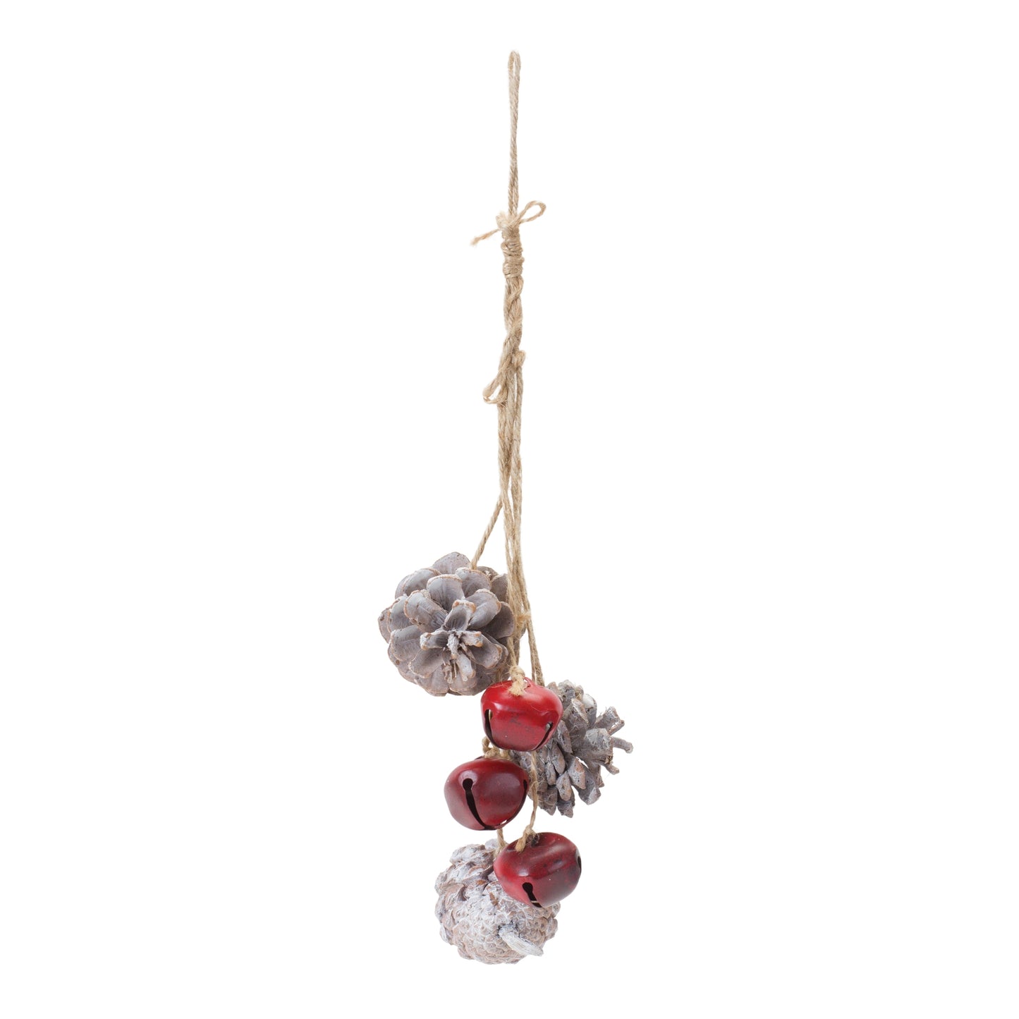 Bell and Pine Cone Drop Ornament (Set of 6)