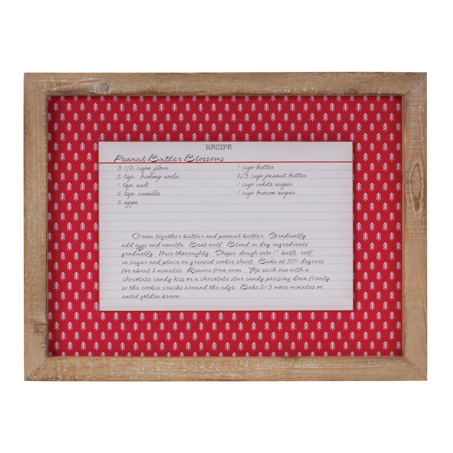 Christmas Cookie Recipe Card Wall Décor (Set of 4)