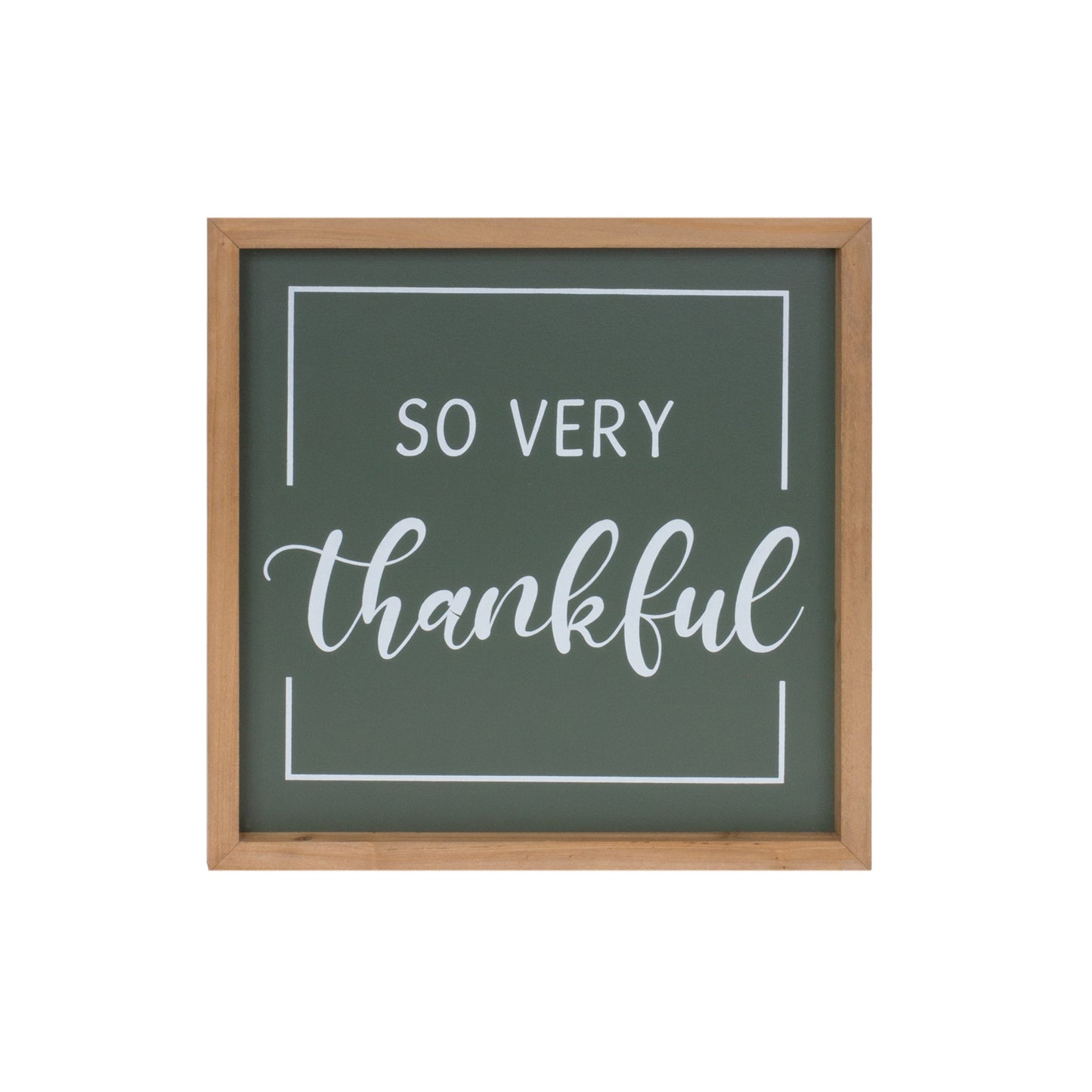 Gather and Thankful Sentiment Sign (Set of 2)