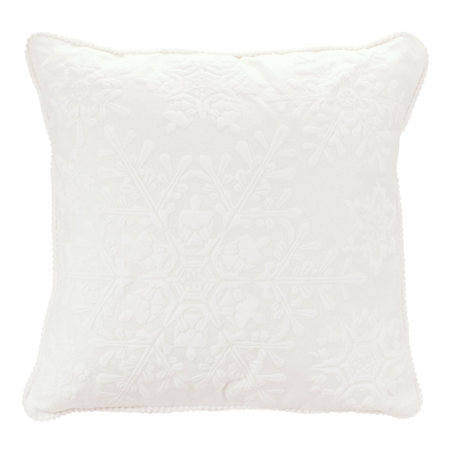 Snowflake Throw Pillow 17"SQ