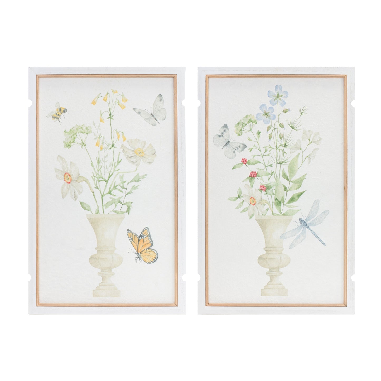 Framed Floral Vase Print (Set of 2)