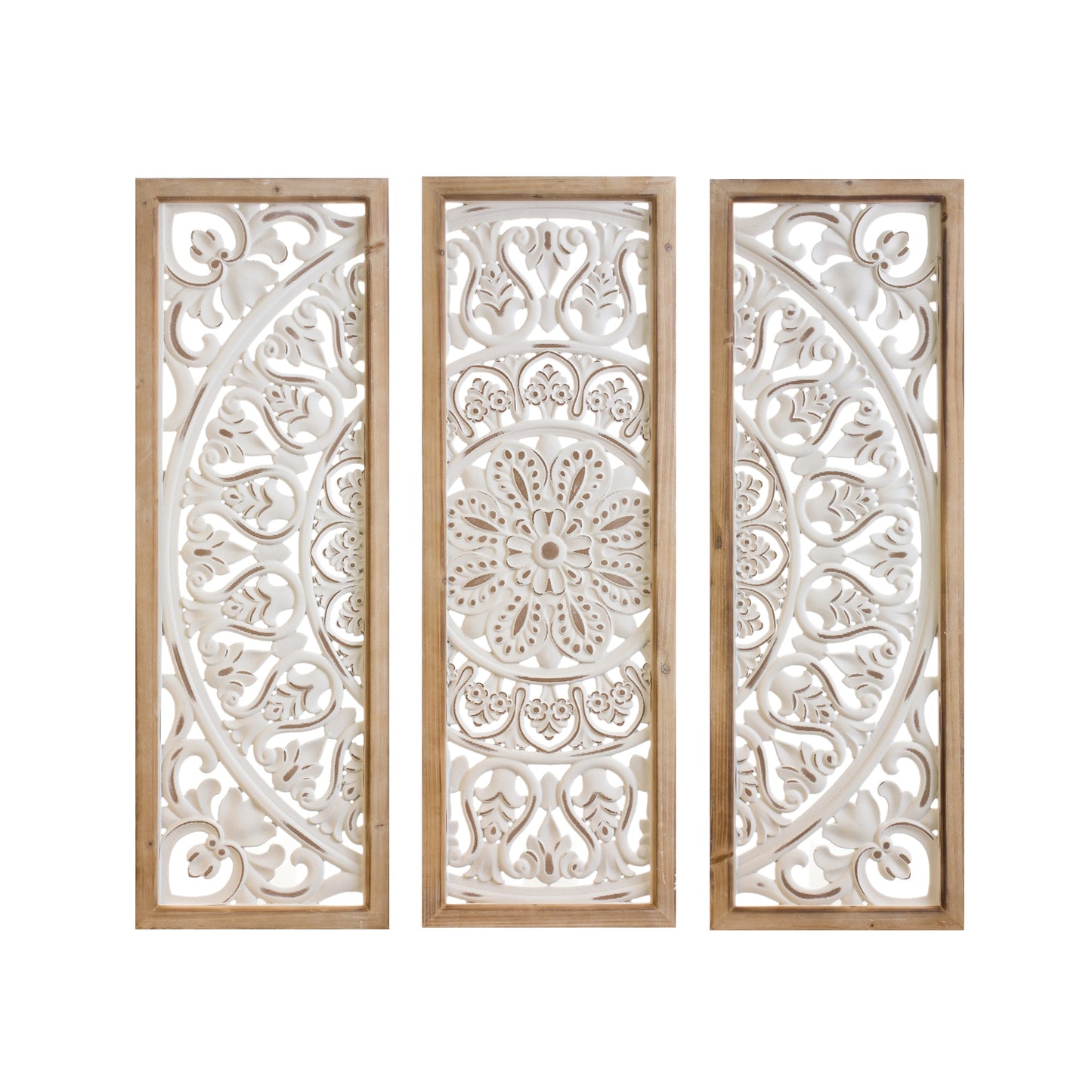 Ornate Metal Panel Wall Art (Set of 3)
