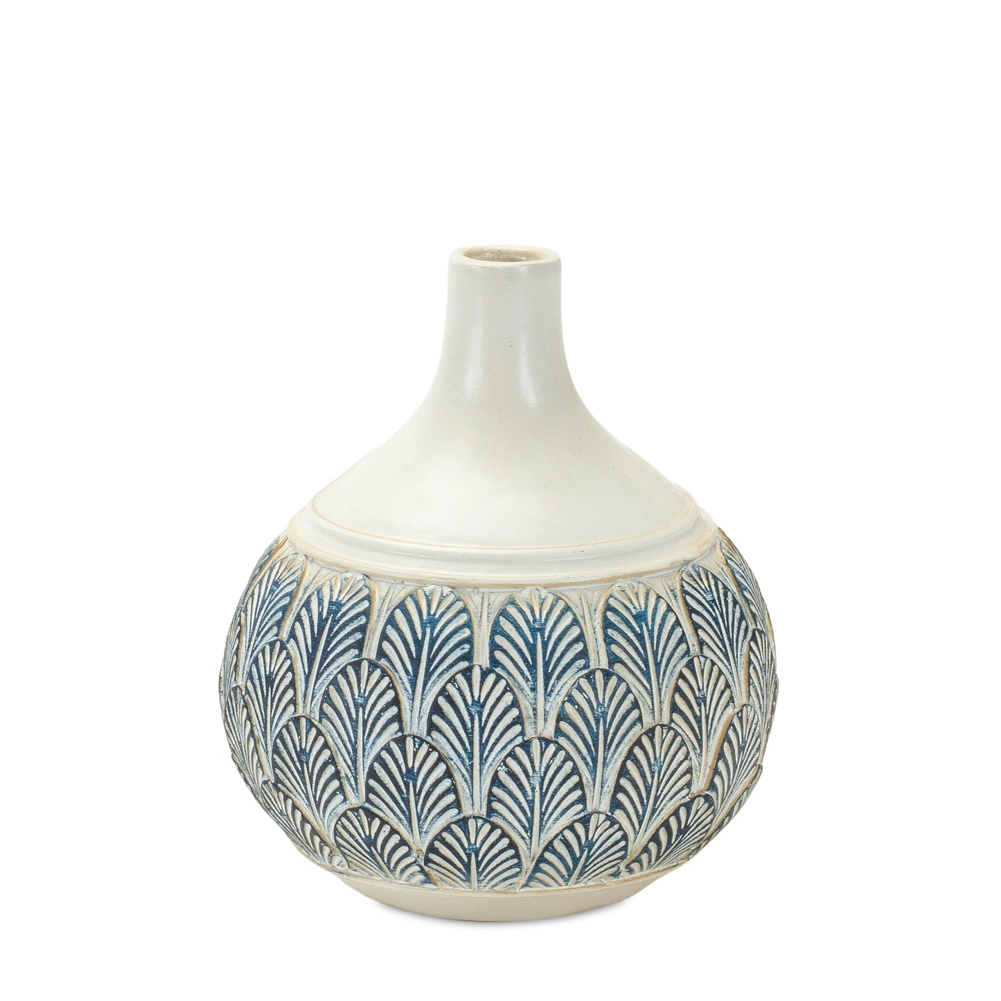 Geometric Leaf Print Vase (Set of 3)