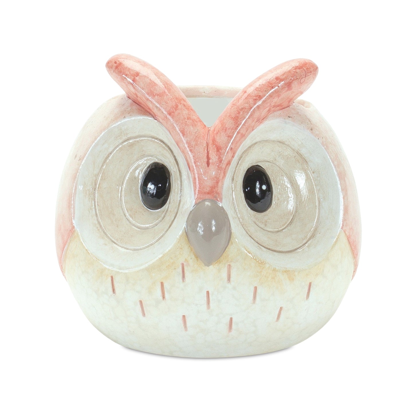 Whimsical Pastel Terra Cotta Owl Figurine (Set of 12)