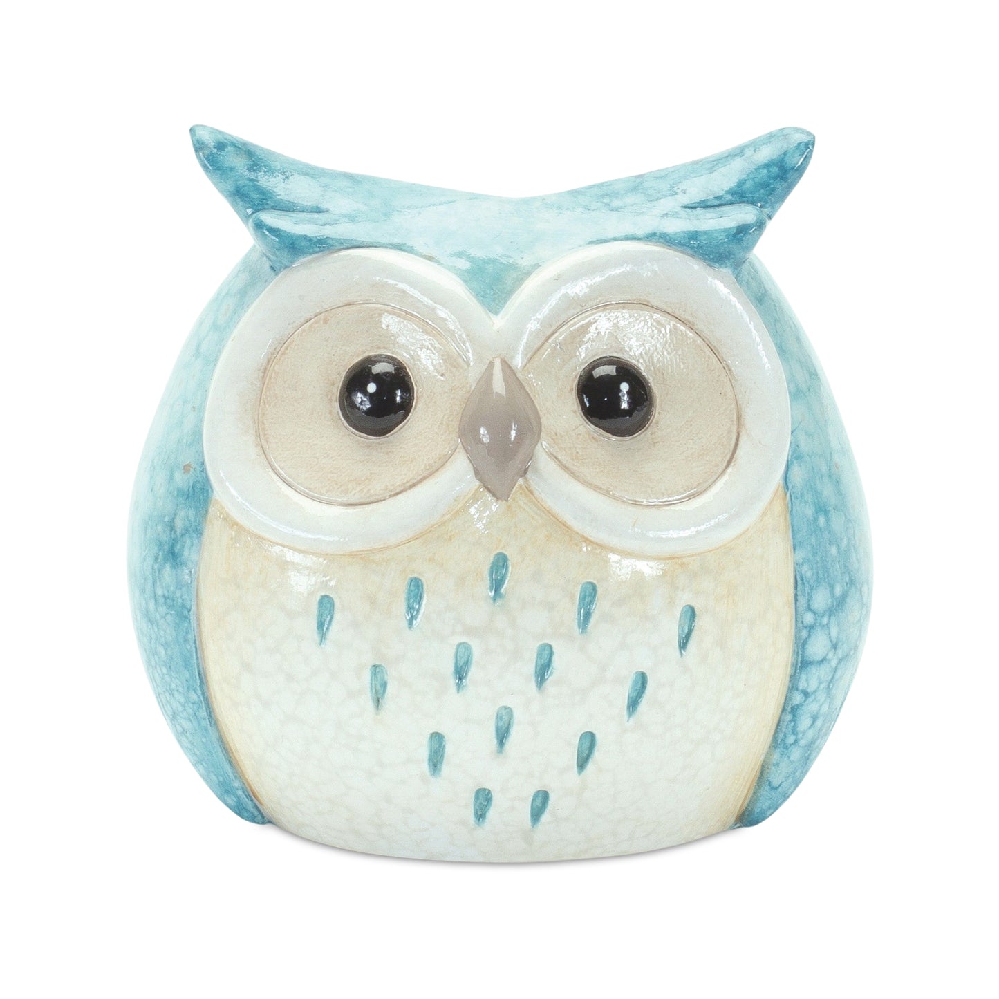 Whimsical Pastel Terra Cotta Owl Figurine (Set of 12)