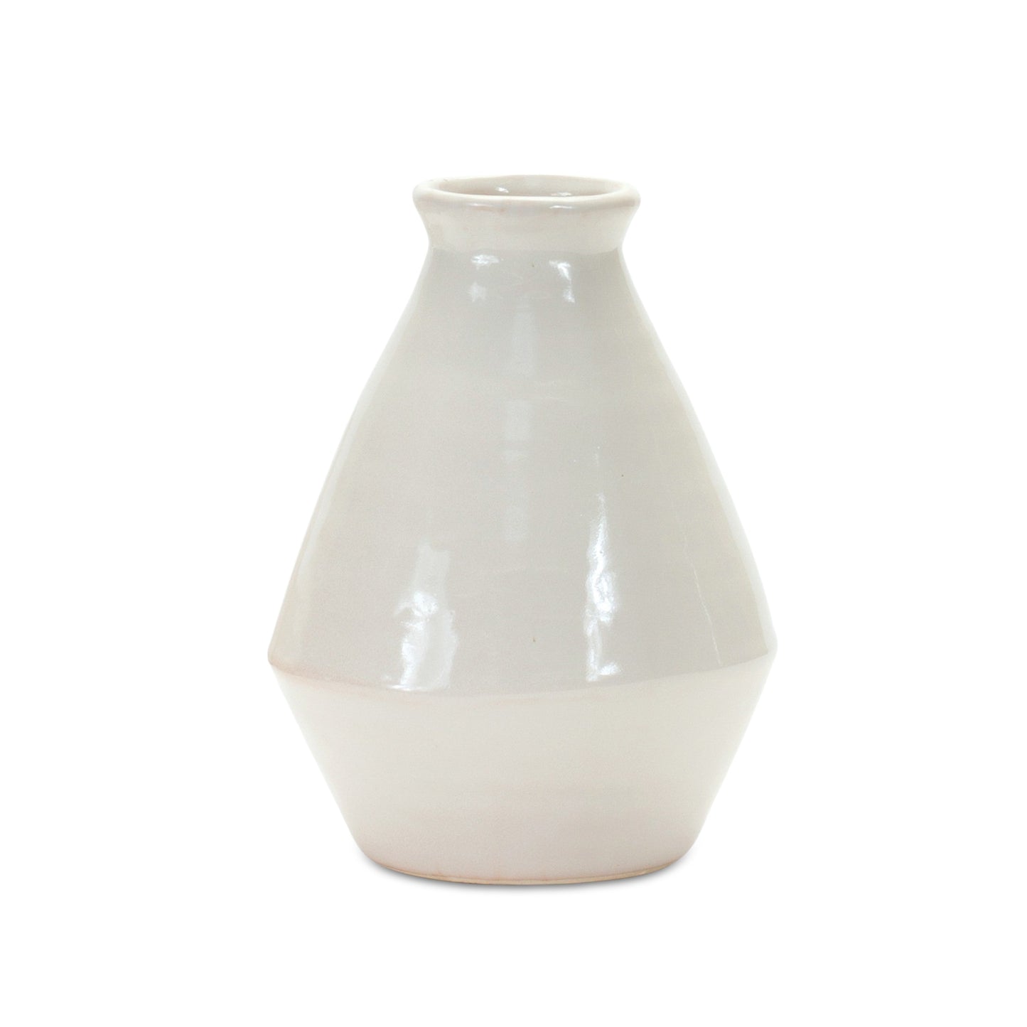 Modern Terra Cotta Tapered Vase (Set of 2)