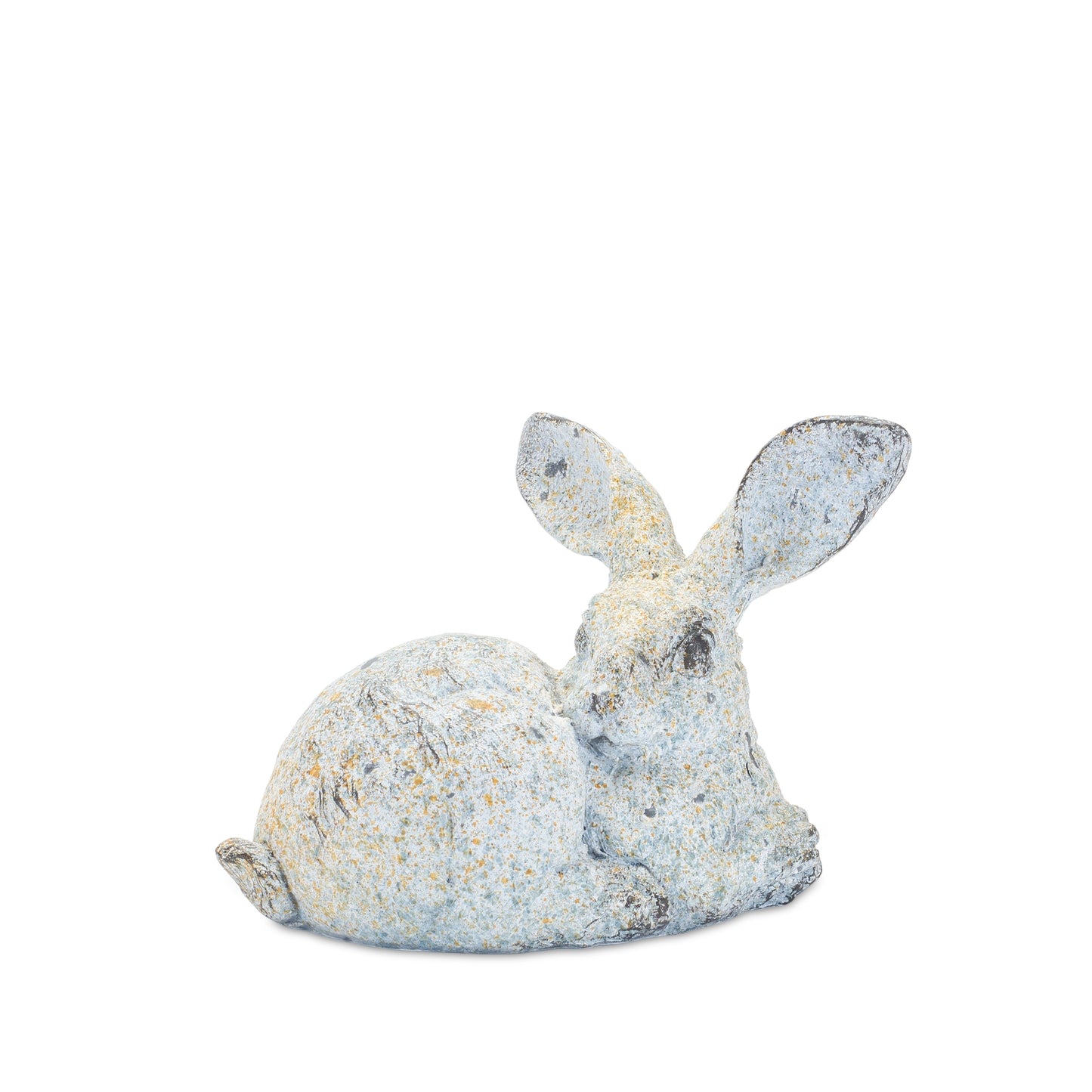 Weathered Stone Rabbit Statue with Distressed Finish (Set of 4)