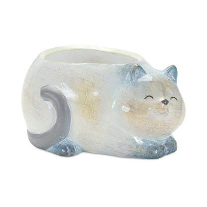 Happy Cat Terra Cotta Planter (Set of 4)