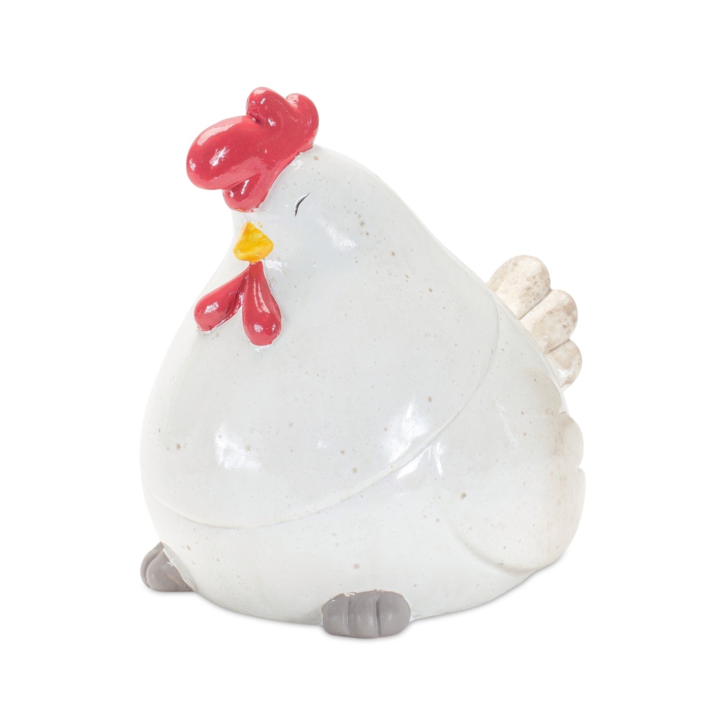 Whimsical Terra Cotta Chicken Shelf Sitter (Set of 4)