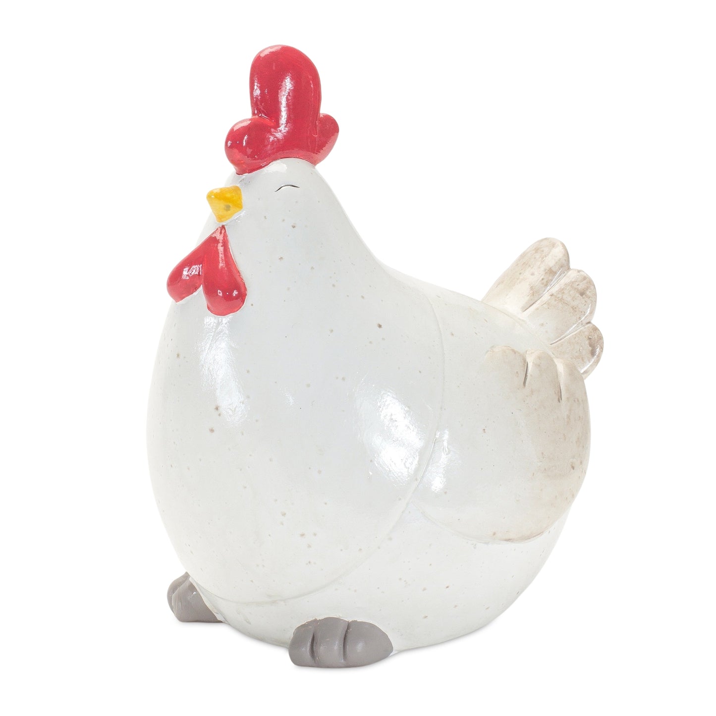 Whimsical Terra Cotta Chicken Shelf Sitter (Set of 4)