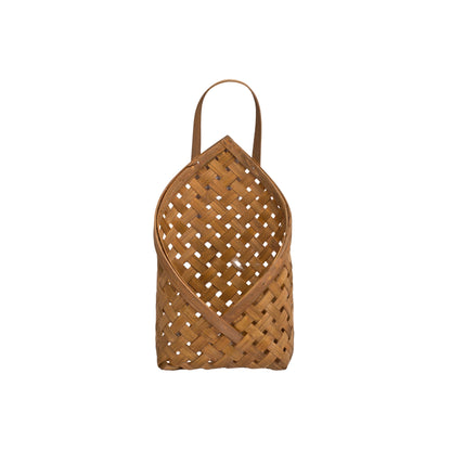 Woven Bamboo Basket Wall Pocket (Set of 2)