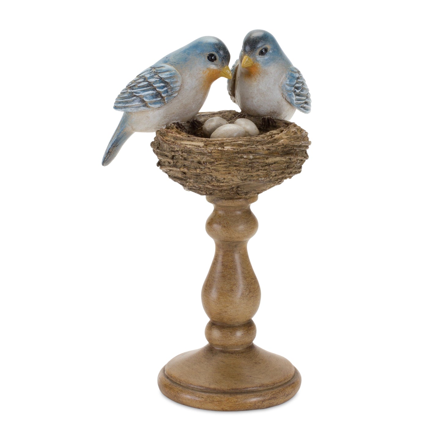 Bird Nest Pedestal Figurine (Set of 2)