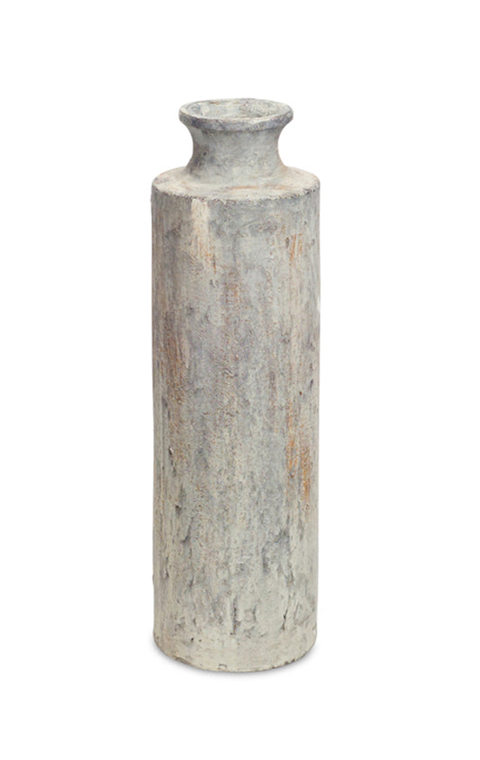 Weathered Ceramic Floor Vase 25.5"H