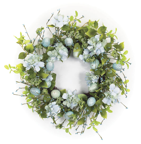 Spring Egg Floral Wreath 22"D