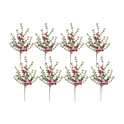 Winter Pine and Boxwood Berry Spray (Set of 8)